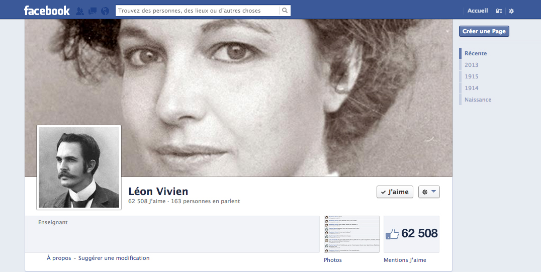 Facebook Léon Vivien